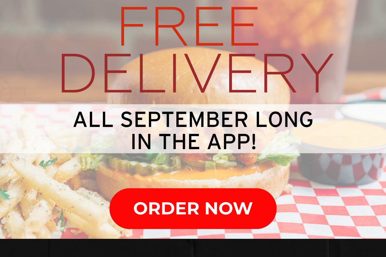 Free delivery all September long in the app!